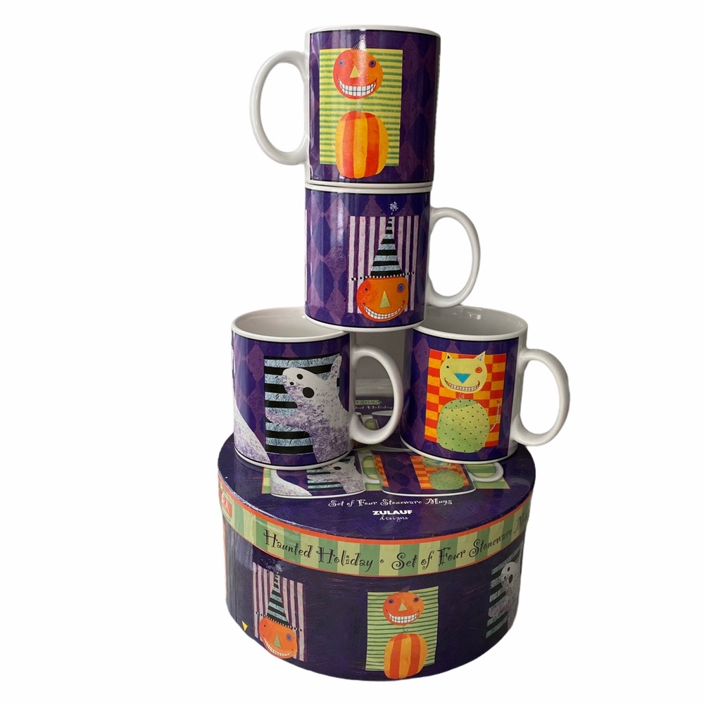 The Sakura Table Set of 4 Haunted Holiday Mugs